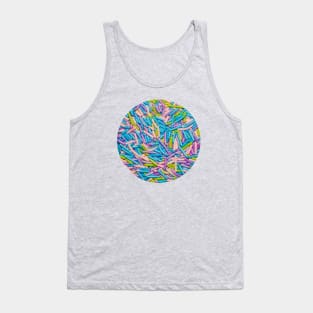 Pastel Candy Sprinkles Circle Photograph Tank Top